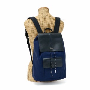 【Bランク】 ディオール Dior ビー モーション バックパック ナイロン / レザー 1MOBA062XVO リュック 巾着型 デイパック メンズ レディ