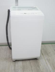 ニトリ洗濯機 6kg ガラストップ 静音設計 節水 風乾燥機能付き2023年製 