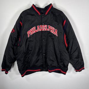 NBA スタジャン 2XL ブラック ナイロン キルティングライナー