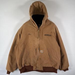 carhartt アクティブジャケット ダック地　ブラウン 古着6TAS2 Carhartt カーハート ジャケット アクティブジャケット メンズ