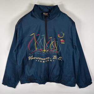 古着 オーバーサイズ ハーフジップ プルオーバー ナイロンジャケット ジャケット 古着通販】古着 オーバーサイズ ハーフジップ プルオーバー