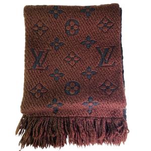 ルイ・ヴィトン マフラー ブラウン LOUIS VUITTON カシミヤマフラー ブラウン 中古品 中古・古着