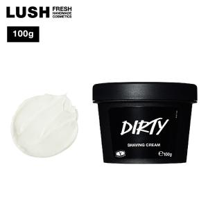 Dirty シェービングクリーム 100g プレゼント向け 人気  おすすめ 髭剃り 剃刀負け 保湿 しっとり シアバター はちみつ 手作り 自然由来 
