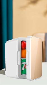 冷温庫 8L ポータブル 保冷庫 1台2役 ミニ冷蔵庫 取っ手付き ペットボトル 温蔵庫 小型 コンパクト 車載 AC DC 2電源式 寝室