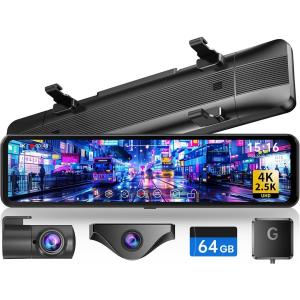 ドライブレコーダー バックカメラ左右上下反転可・4K・BSD運転