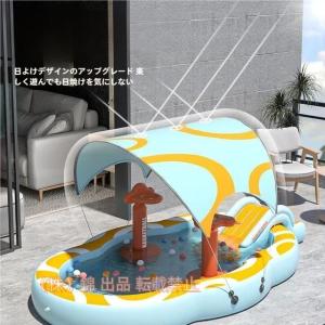 家庭用プール　屋根付き　滑り台付き 家庭用プール 屋根付き 滑り台付きの通販 by その's shop｜ラクマ