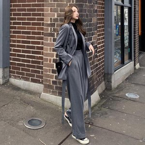スーツ レディース パンツスーツ テーラードジャケット ワイドパンツ ビジネス 入学式 卒業式 着痩せ OL 就活 株式会社錦春秋 かっこいい
