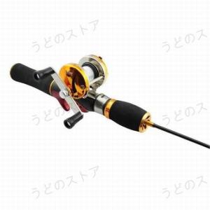 フィッシング　釣り竿 穴釣り ワカサギ釣り 釣具 コンパクトロッド ベイトリールセット 釣り竿セット
