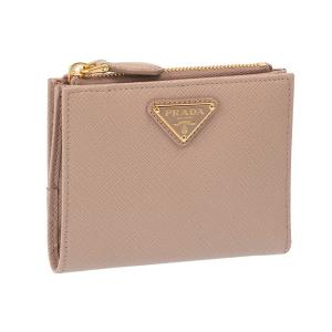 美品♪プラダ　PRADA ピンクベージュミニ財布 Amazon | [Prada] [プラダ] 三つ折り財布 サフィアーノマルチ