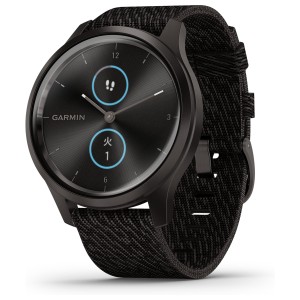 ガーミン GARMIN vivomove Style ヴィヴォムーヴ スタイル スマートウォッチ ウェアラブル端末 腕時計 メンズ レディース Black Pepper N