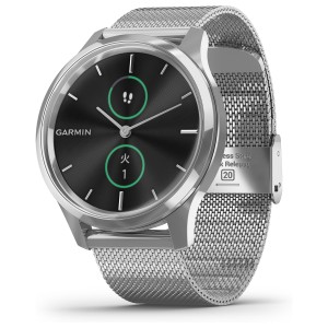 ガーミン GARMIN vivomove Luxe ヴィヴォムーヴ リュクス スマートウォッチ ウェアラブル端末 腕時計 メンズ レディース Silver Milanese