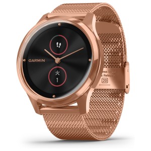 ガーミン GARMIN vivomove Luxe ヴィヴォムーヴ リュクス スマートウォッチ ウェアラブル端末 腕時計 メンズ レディース 18K Rose Gold P