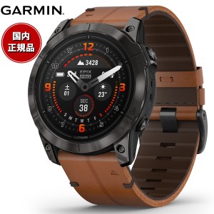 ガーミン GARMIN epix Pro Gen 2 51mm Sapphire エピックス プロ サファイヤ 010-02804-71 Ti Carbon Gray DLC / Chestnut Leather Band 