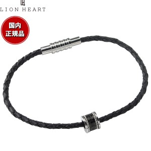 ライオンハート LION HEART ブレスレット アクセサリー レザー ブラック メンズ 04B121SM