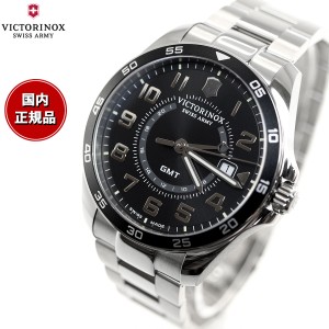 ビクトリノックス 時計 メンズ VICTORINOX 腕時計 241930 フィールドフォース クラシック FIELD FORCE Classic GMT ブラック