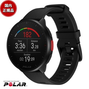 ポラール POLAR PACER スマートウォッチ GPS 心拍 トレーニング ランニング マラソン 腕時計 ぺーサー ナイトブラック S-L 900102174 日