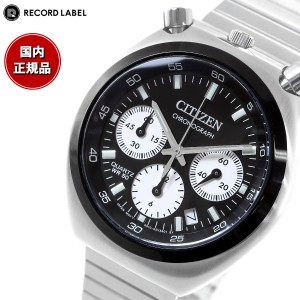 シチズンコレクション レコードレーベル ツノクロノ 特定店取扱いモデル AN3660-81E 腕時計 メンズ ブラック CITIZEN COLLECTION RECORD 