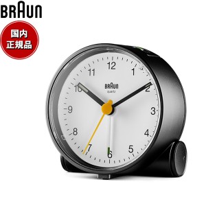 BRAUN ブラウン アラームクロック BC01BW アナログ 目覚まし時計 置時計 Classic Alarm Clock 69mm ブラック ホワイト