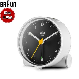 BRAUN ブラウン アラームクロック BC01WB アナログ 目覚まし時計 置時計 Classic Alarm Clock 69mm ホワイト ブラック