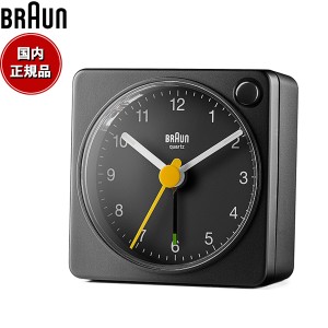 BRAUN ブラウン アラームクロック BC02XB アナログ 目覚まし時計 置時計 Alarm Table Clock 57mm ブラック