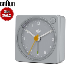 BRAUN ブラウン アラームクロック BC02XG アナログ 目覚まし時計 置時計 Alarm Clock 57mm グレー