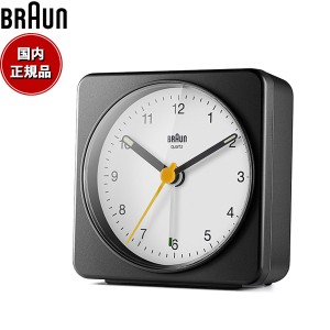 BRAUN ブラウン アラームクロック BC03BW アナログ 目覚まし時計 置時計 Alarm Table Clock 78mm ブラック ホワイト