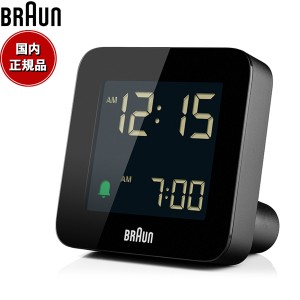 BRAUN ブラウン アラームクロック BC09B デジタル 目覚まし時計 置時計 Digital Clock 75mm ブラック