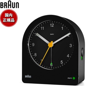 BRAUN ブラウン アラームクロック BC22B アナログ 目覚まし時計 置時計 Alarm Clock 78mm ブラック