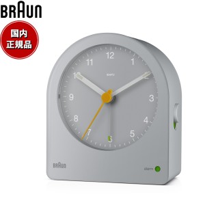 BRAUN ブラウン アラームクロック BC22G アナログ 目覚まし時計 置時計 Alarm Clock 78mm グレー
