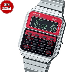 カシオ CASIO CLASSIC 限定モデル デジタル 腕時計 CA-500WE-4BJF 複合電卓 CQ-1 でんクロ モチーフ Heritage Colors レッド