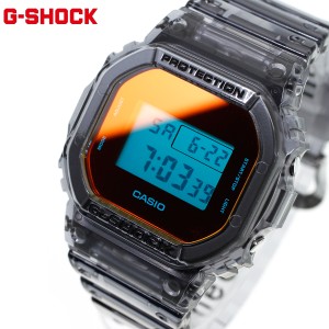 G-SHOCK デジタル カシオ Gショック CASIO 腕時計 メンズ DW-5600TLS-8JF BEACH TIME LAPSE Series グレースケルトン×オレンジ