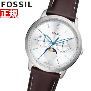 フォッシル FOSSIL 腕時計 メンズ NEUTRA MOONPHASE FS5905 ムーンフェイズ シルバー ブラウン レザー