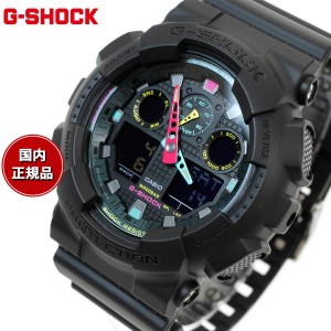 G-SHOCK カシオ Gショック CASIO アナデジ 限定モデル 腕時計 メンズ GA-100MF-1AJF Multi Fluorescent color シリーズ