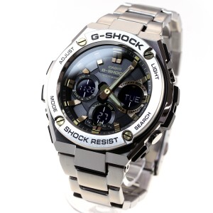 カシオ Gショック Gスチール CASIO G-SHOCK G-STEEL 電波 ソーラー 電波時計 腕時計 ブラック×ゴールド GST-W110D-1A9JF