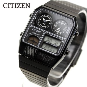 シチズン アナデジテンプ CITIZEN ANA-DIGI TEMP 復刻モデル 腕時計 メンズ レディース ブラック JG2105-93E