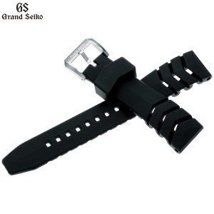 グランドセイコー GRAND SEIKO 腕時計 革製 替えバンド ベルト メンズ ブラック シリコンラバー 23mm R0141AR