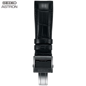 セイコー アストロン SEIKO ASTRON 腕時計 革製 替えバンド ベルト メンズ ブラック クロコダイル 21mm 標準サイズ R7X10DC