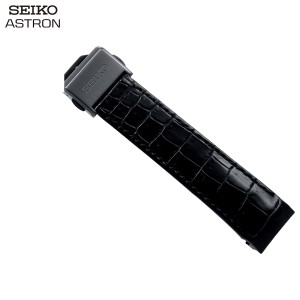 セイコー アストロン SEIKO ASTRON 腕時計 革製 替えバンド ベルト メンズ ブラック クロコダイル 21mm 標準サイズ R7X13DC