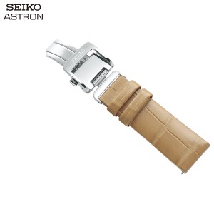 セイコー アストロン SEIKO ASTRON 腕時計 革製 替えバンド ベルト レディース ベージュ クロコダイル 18mm 婦人標準サイズ R7X15AC