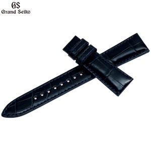 グランドセイコー GRAND SEIKO 腕時計 革製 替えバンド ベルト メンズ ネイビー クロコダイル 19mm RG01W19NY