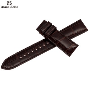 グランドセイコー GRAND SEIKO 腕時計 革製 替えバンド ベルト メンズ ダークブラウン クロコダイル 20mm RG01W20BN