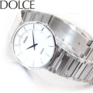 セイコー ドルチェ＆エクセリーヌ 腕時計 薄型ペア SEIKO DOLCE&EXCELINE ホワイト SACK015