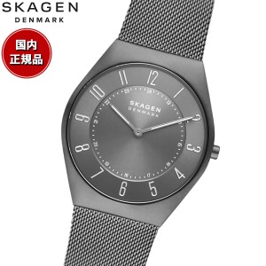 スカーゲン SKAGEN 腕時計 メンズ GRENEN ULTRA SLIM グレネン ウルトラスリム SKW6824 二針 チャコール ステンレス メッシュ