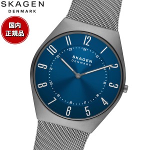 スカーゲン SKAGEN 腕時計 メンズ GRENEN ULTRA SLIM グレネン ウルトラスリム SKW6829 二針 チャコール ステンレス メッシュ