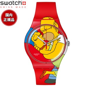 swatch スウォッチ ザ・シンプソンズ コラボモデル The Simpsons SWEET EMBRACE SO29Z120 腕時計 メンズ レディース