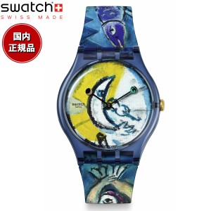 swatch スウォッチ 腕時計 メンズ レディース オリジナルズ ニュージェント NEW GENT CHAGALL'S BLUE CIRCUS SUOZ365