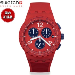 swatch スウォッチ 腕時計 メンズ レディース オリジナルズ クロノプラスチック CHRONO PLASTIC PRIMARILY RED SUSR407