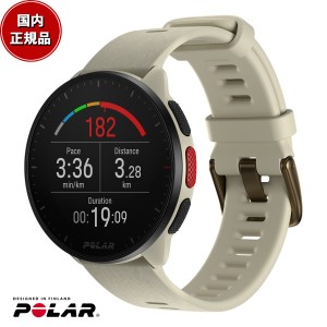 ポラール POLAR PACER スマートウォッチ GPS 心拍 トレーニング ランニング マラソン 腕時計 ぺーサー ミルキーホワイト S-L 900102175 