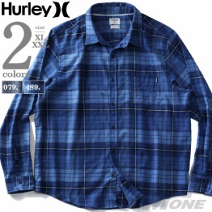 大きいサイズ メンズ HURLEY ハーレー フランネル チェック柄 シャツ USA直輸入 cu1010