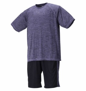大きいサイズ メンズ Mc.S.P DRYカチオン杢 半袖 Tシャツ + ハーフパンツ ネイビー × ブラック 1256-1210-1 3L 4L 5L 6L 8L